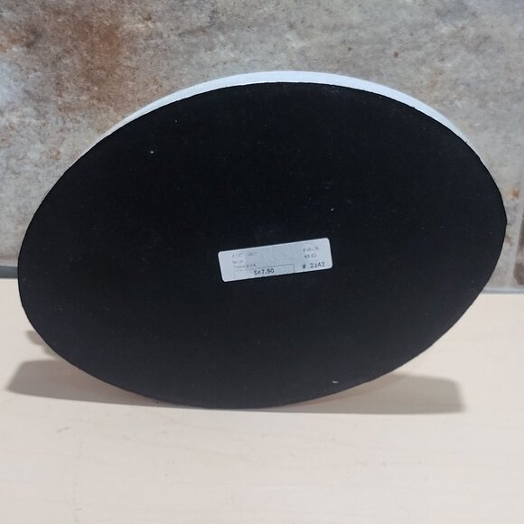 Decorative Marble Soap Dish Jewelry Holder Black Metal Bird Figure - Picture 6 of 12